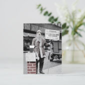  Creepy Santa Christmas Briefkaart (Staand voorkant)