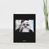 Creepy Santa Christmas Kaart (Achterkant)