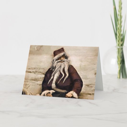 Creepy Santa Christmas Kaart (Voorkant)