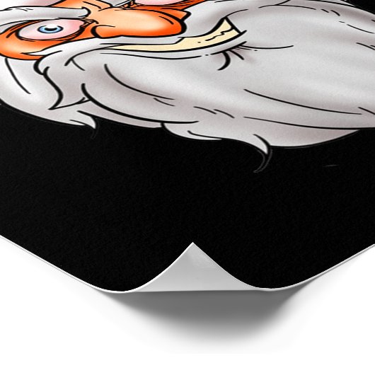 Creepy Santa Christmas -xmas Sit On My Face  Poster (Hoek)