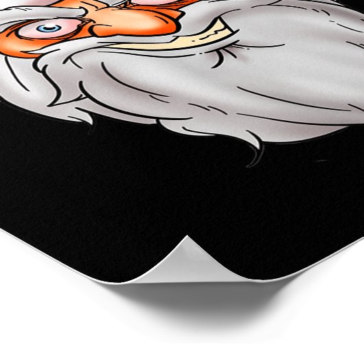 Creepy Santa Christmas -xmas Sit On My Face  Poster (Hoek)