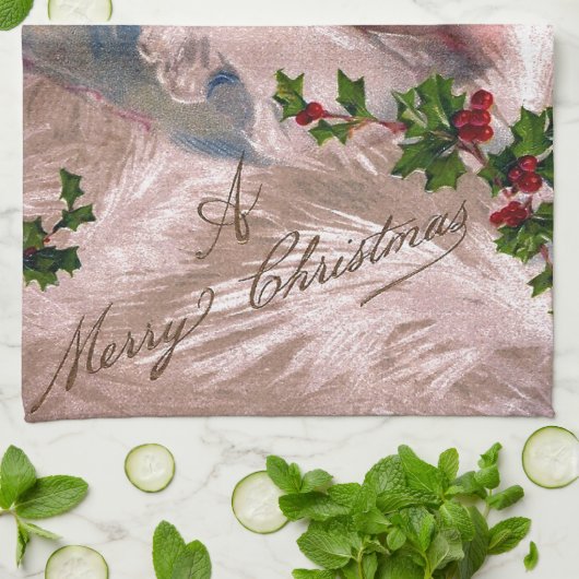 Creepy Santa Claus  kerstmis Theedoek (Gevouwen)