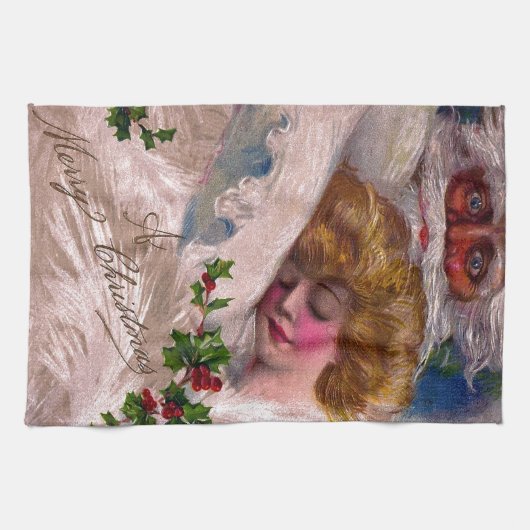 Creepy Santa Claus  kerstmis Theedoek (Horizontaal)