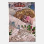 Creepy Santa Claus  kerstmis Theedoek (Verticaal)