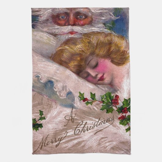 Creepy Santa Claus  kerstmis Theedoek (Verticaal)