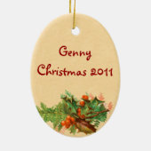 Creepy  Santa Claus Ornament (Achterkant)