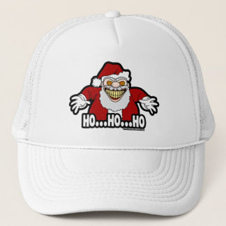 Creepy Santa Claus Screwball Graphics HOHOHO Trucker Pet