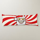 Creepy Santa Claus Screwball Graphics Lichaamskussen (Achterkant)