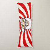 Creepy Santa Claus Screwball Graphics Lichaamskussen (Voorkant Verticaal)