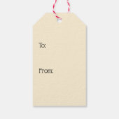 Creepy Santa Gift-Labels Cadeaulabel (Achterkant)