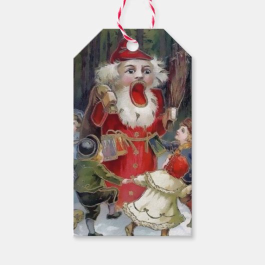 Creepy Santa Gift-Labels Cadeaulabel (Voorkant)