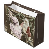 Creepy Santa Groot Cadeauzakje (Voorkant Gekanteld)