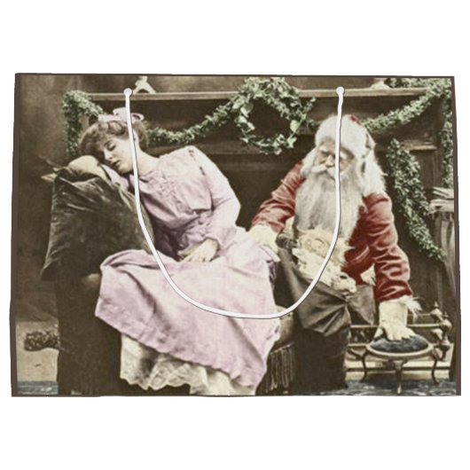 Creepy Santa Groot Cadeauzakje (Achterkant)