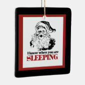 Creepy  Santa Keramisch Ornament (Rechts)