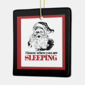 Creepy  Santa Keramisch Ornament (Links)