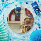 Creepy Santa Kerstmis Papieren Bordje (Feest)