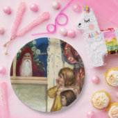 Creepy Santa Kerstmis Papieren Bordje (Feest)