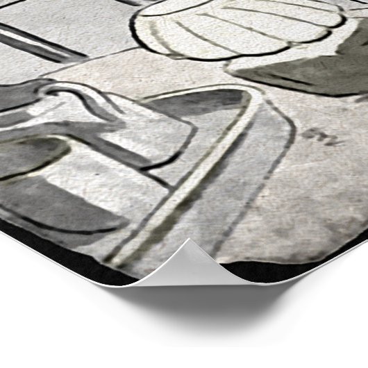 Creepy Santa Poster (Hoek)