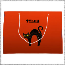 Creepy Scary Black Cat Halloween Groot Cadeauzakje