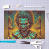 Creepy Scary Clown Decoupage Papier (Craft)