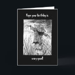 Creepy Scary Gothic Horror Scarecrow Birthday Kaart<br><div class="desc">Van gekke grappen tot serieuze romantische uitlatingen, de MiKa Art Zazzle shop heeft iets voor iedereen. Canadees, Japanse geschenken, sieraden, hoesjes voor elektronische apparaten, leuke knoppen, kopjes voor mok, siervoorwerpen, kaarten en posters... . Neem alstublieft wat tijd en kijk rond. Je kunt zelfs iets vinden waarvan je niet wist dat...</div>