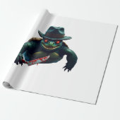 Creepy Scary Halloween Turtle T-Shirt Cadeaupapier (Uitgerold)