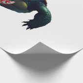 Creepy Scary Halloween Turtle T-Shirt Cadeaupapier (Hoek)