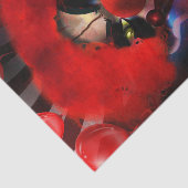 Creepy Scary Killer Clown Halloween Gift Wrap Tissuepapier (Detail)