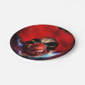 Creepy Scary Killer Clown Halloween Party Papieren Bordje (Gekanteld)