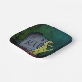 Creepy Scary Zombie Hand Grave Halloween Party Papieren Bordje (Gebogen)