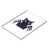 Creepy Schattige Cat – Spider Legs & Heart Eyes Cl Notitieboek (Linkerzijde)