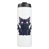 Creepy Schattige Cat – Spider Legs & Heart Eyes Ov Thermosbeker (Voorkant)