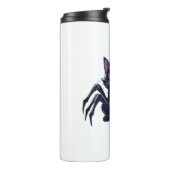 Creepy Schattige Cat – Spider Legs & Heart Eyes Ov Thermosbeker (Gedraaid links)