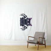 Creepy Schattige Cat – Spider Legs & Heart Eyes Ov Wandkleed (In Situ (horizontaal))