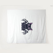 Creepy Schattige Cat – Spider Legs & Heart Eyes Ov Wandkleed (Voorkant (horizontaal))