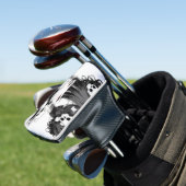 Creepy Schattige Gothic Manga Stijl Skulls en Anim Golfheadcover (Insitu)