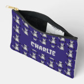 Creepy Schattige Halloween Wolf Custom Name Etui (Open)