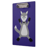 Creepy Schattige Halloween Wolf Klembord (Links)