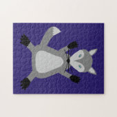 Creepy Schattige Halloween Wolf Legpuzzel (Horizontaal)