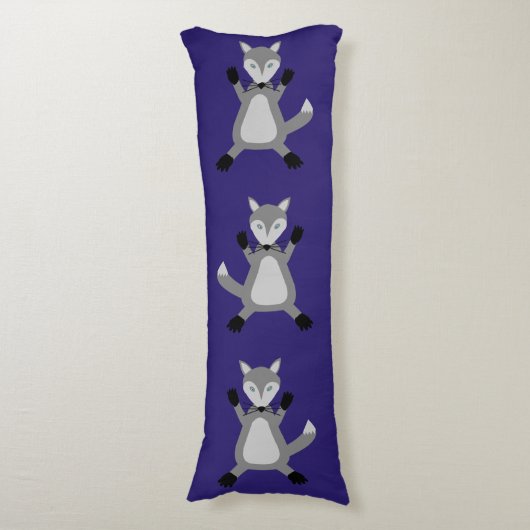 Creepy Schattige Halloween Wolf Lichaamskussen (Voorkant Verticaal)