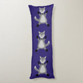 Creepy Schattige Halloween Wolf Lichaamskussen (Achterkant (Verticaal))