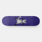 Creepy Schattige Halloween Wolf Persoonlijk Skateboard (Horizontaal)
