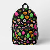 "Creepy Schattige" Monsters en Halloween Fun Seaml Bedrukte Rugzak (Voorkant)