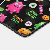 "Creepy Schattige" Monsters en Halloween Fun Seaml Bureaumat (Hoek)