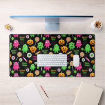 "Creepy Schattige" Monsters en Halloween Fun Seaml