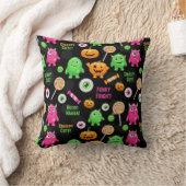 "Creepy Schattige" Monsters en Halloween Fun Seaml Kussen (Deken)