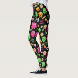 "Creepy Schattige" Monsters en Halloween Fun Seaml Leggings