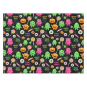 "Creepy Schattige" Monsters en Halloween Fun Seaml Tafelkleed (Voorkant (Horizontaal))