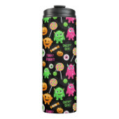 "Creepy Schattige" Monsters en Halloween Fun Seaml Thermosbeker (Voorkant)