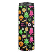 "Creepy Schattige" Monsters en Halloween Fun Seaml Thermosbeker (Achterkant)